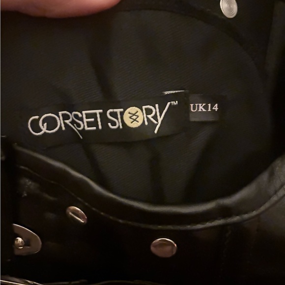 Corset Story size UK 14 Black Buckle Corset Top - Picture 4 of 5